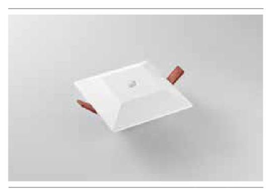 Incasso in gesso puntoluce LED verniciabile quadrato o tondo 6W 530 LM driver incluso HALL Incasso in gesso puntoluce LED verniciabile quadrato o tondo 6W 530 LM driver incluso HALL